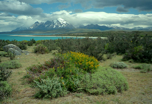 View as we approached Torres del Paine National Park